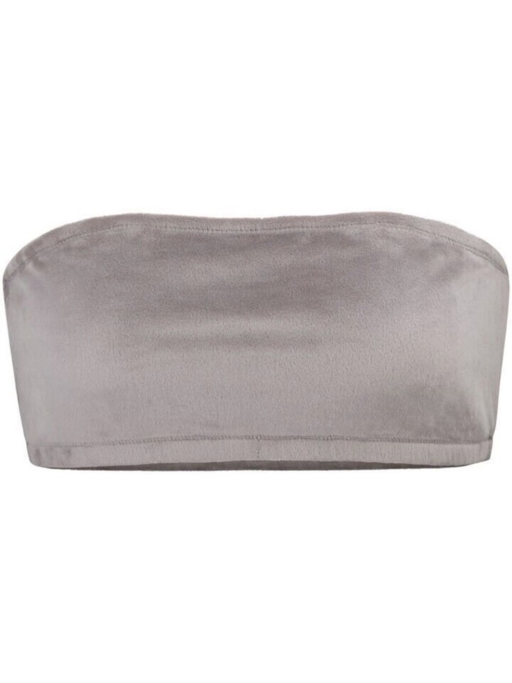 SKIMS Velour Bandeau in Smoke Grey XL NEW NWT